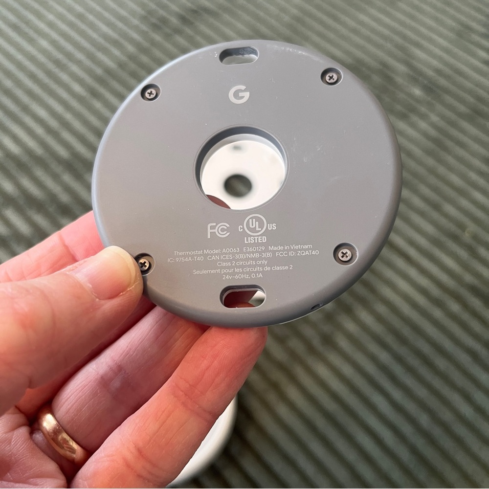 Google Nest Smart Programmable Thermostat | Model A0063 | Class 2 Circuits Only - Picture 6 of 6